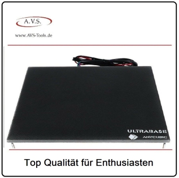 Ultrabase Heizbett 220x220 mm mit beschichteter Glasplatte 3D-Drucker